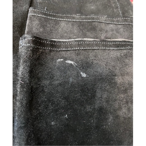 Zidane Suede Leather Cropped Pants - Picture 3 of 10